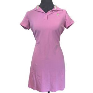 Lilly Pulitzer Pink Polo Dress Small S Tennis Golf Preppy Resort